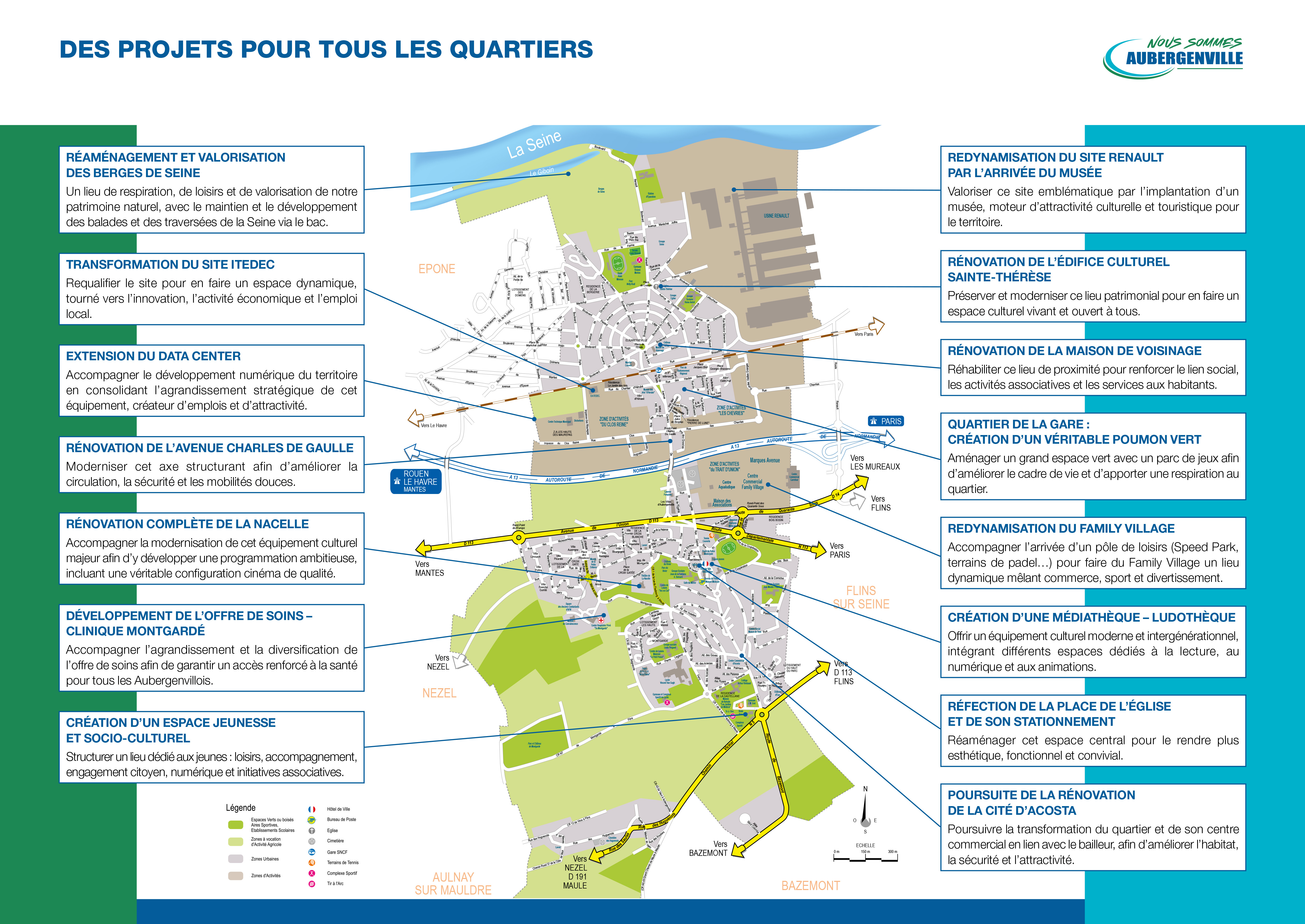 Programme par quartiers - Carte d'Aubergenville